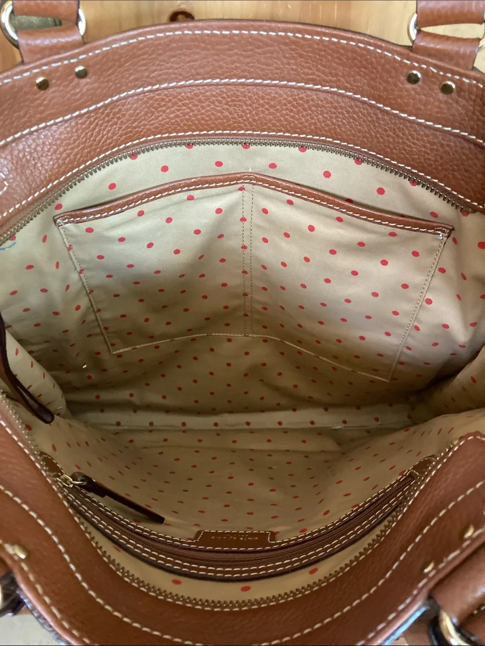 kate spade Cognac Leather Tote Bag